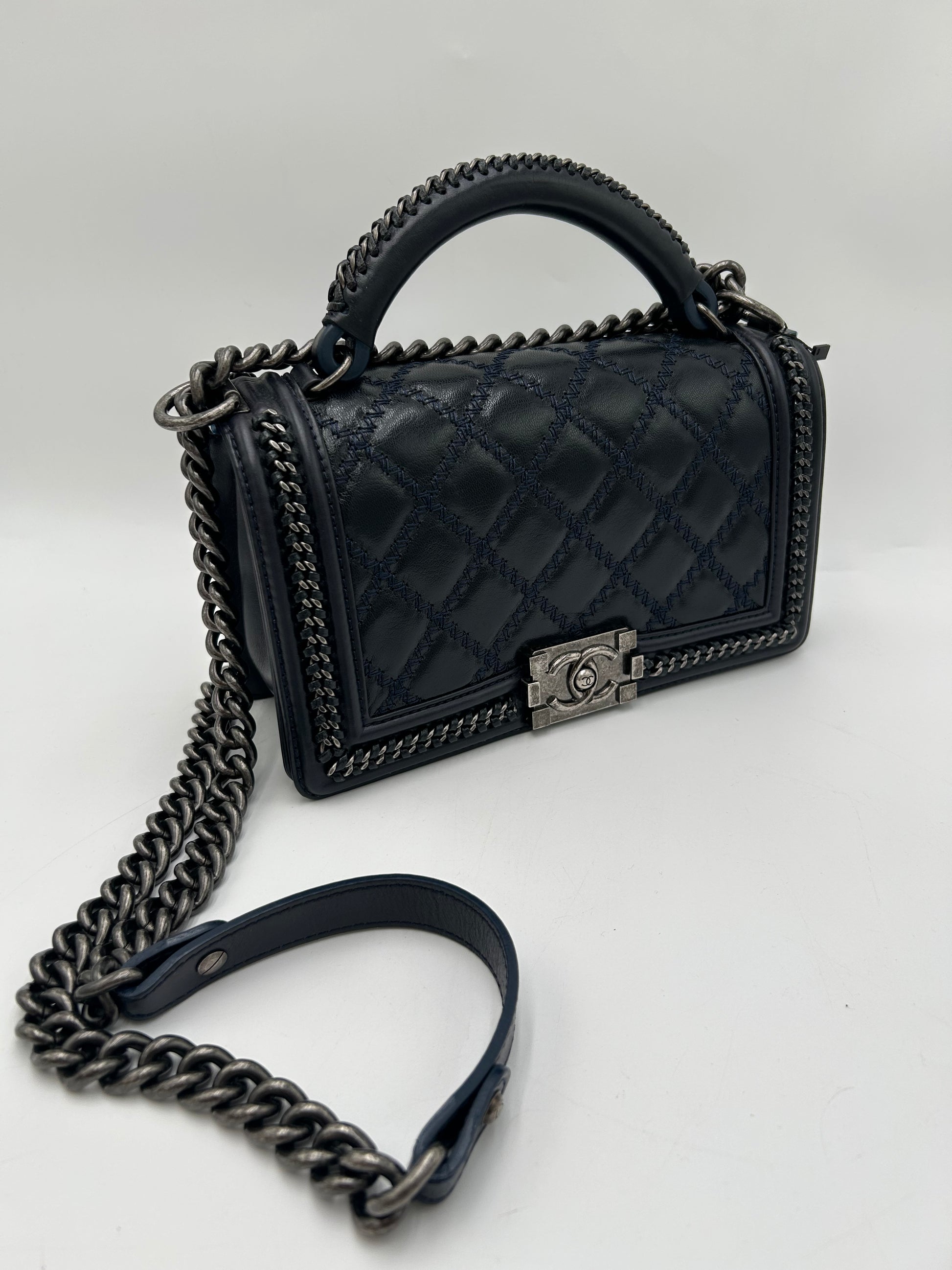 Chanel Top Handle Le Boy Old Medium