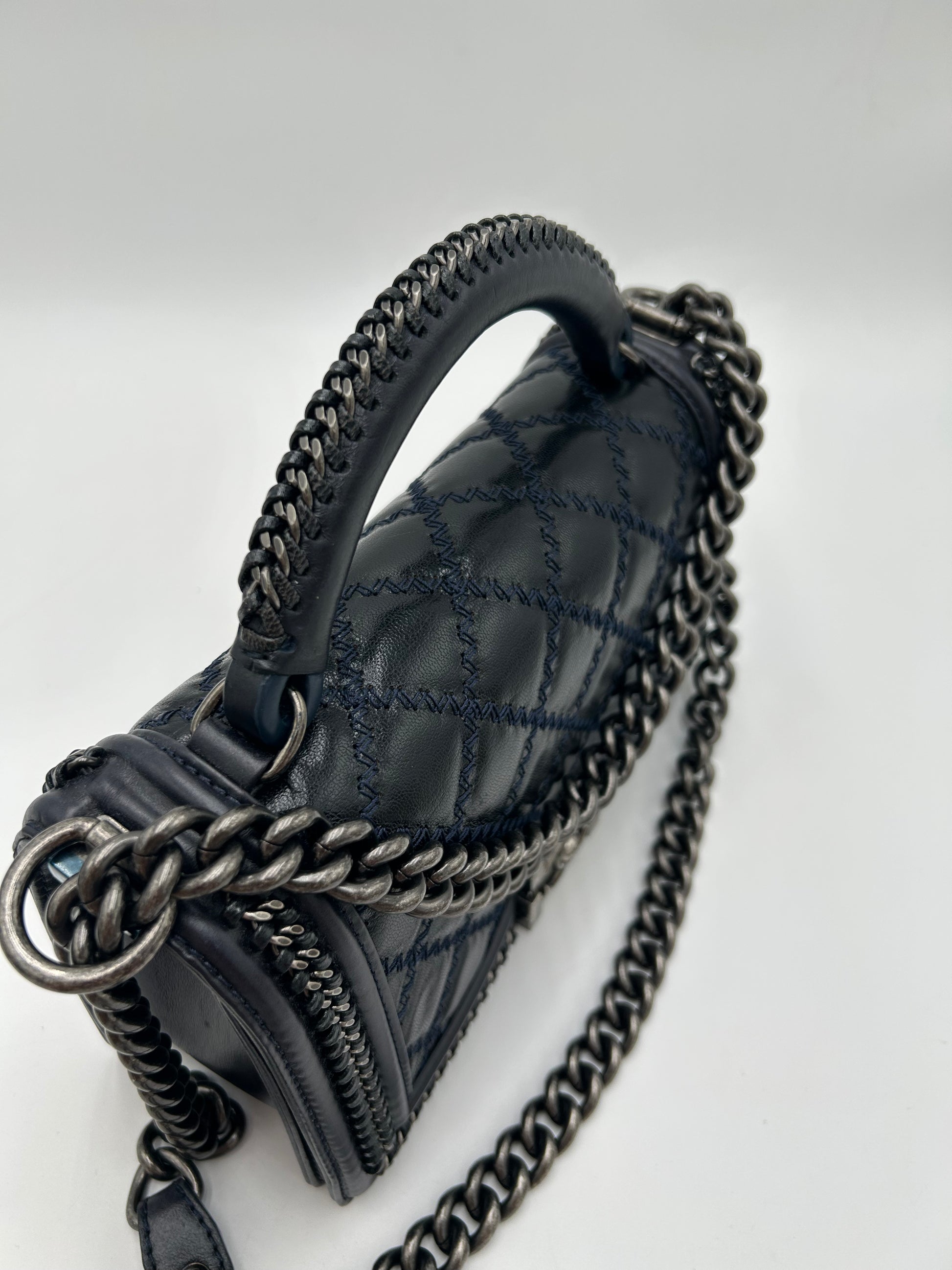 Chanel Top Handle Le Boy Old Medium