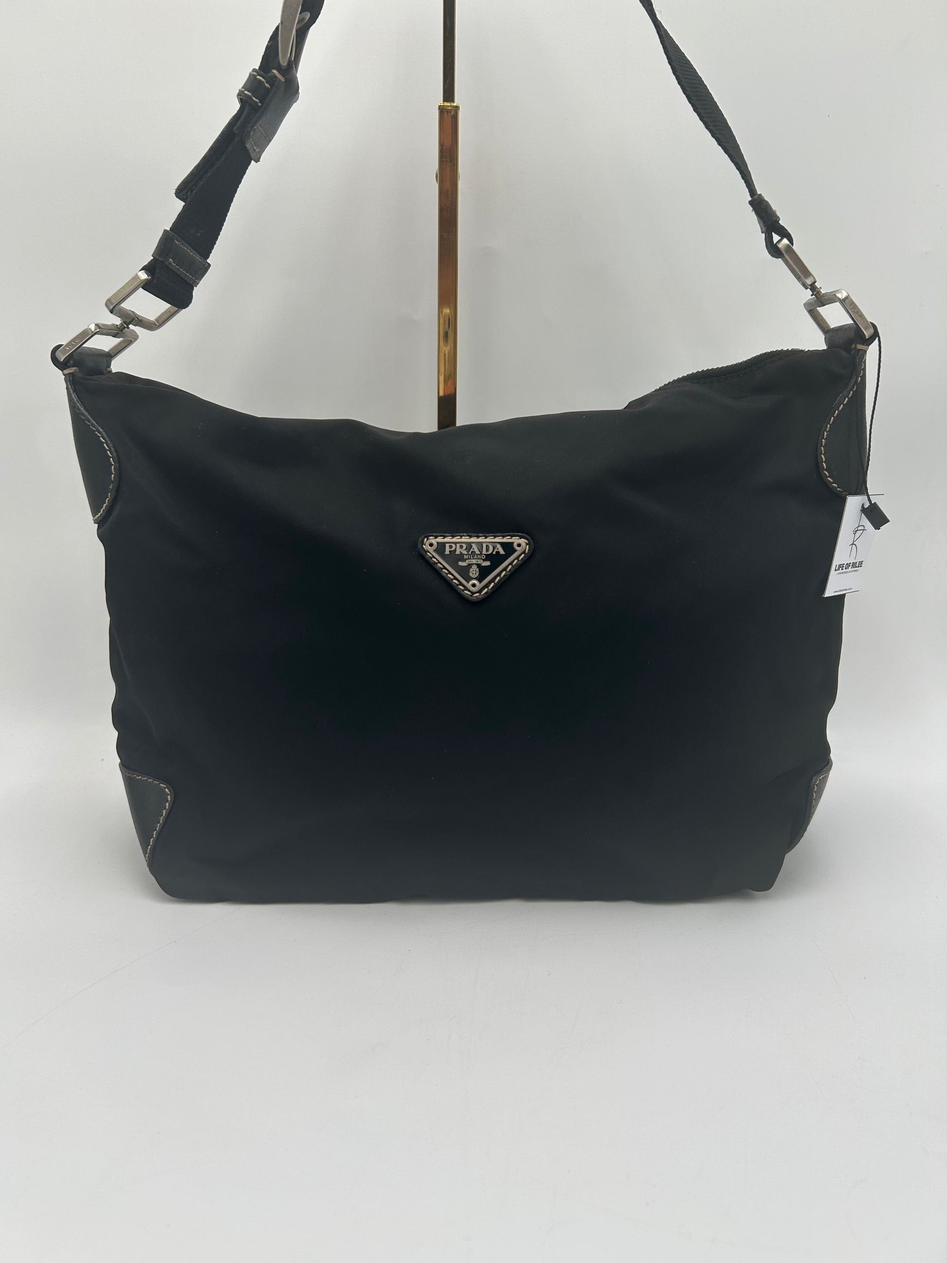 Prada Nylon Hobo Shoulderbag