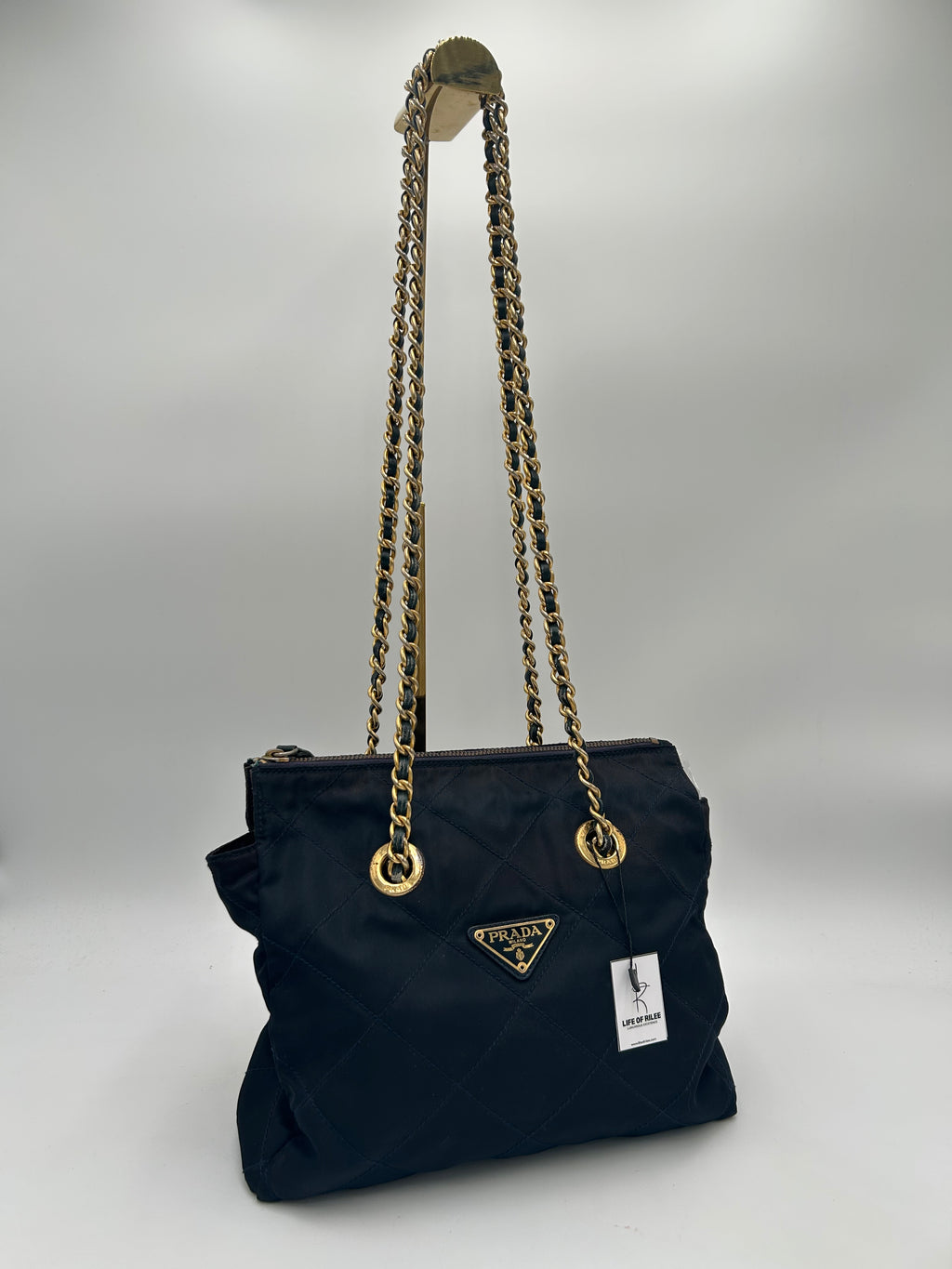 Prada Nylon Chain Tote