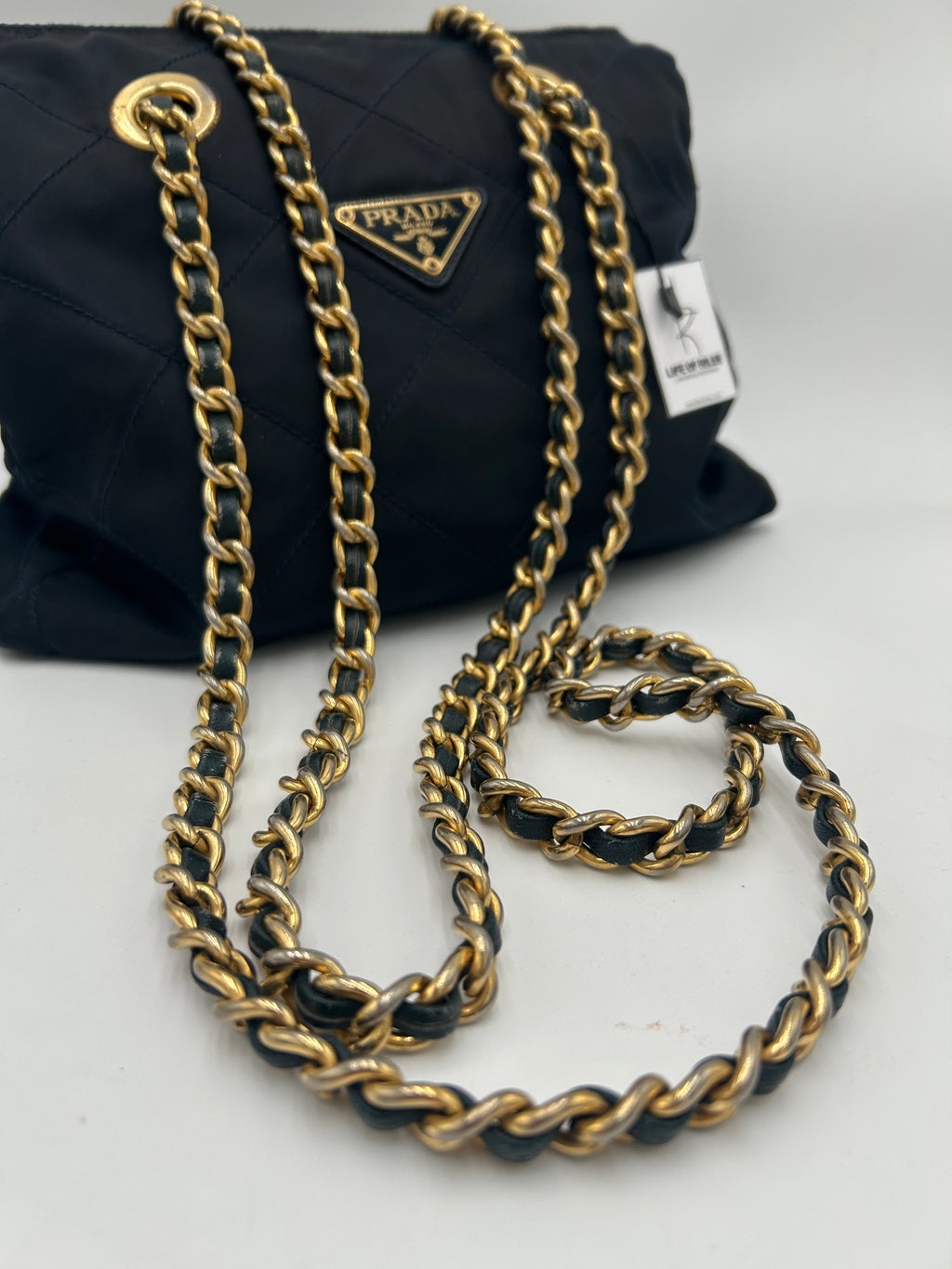 Prada Nylon Chain Tote