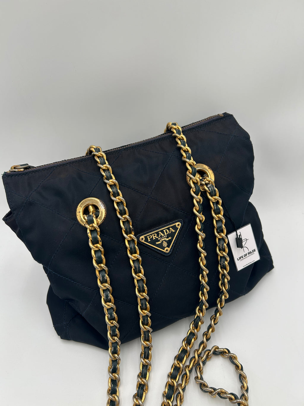 Prada Nylon Chain Tote