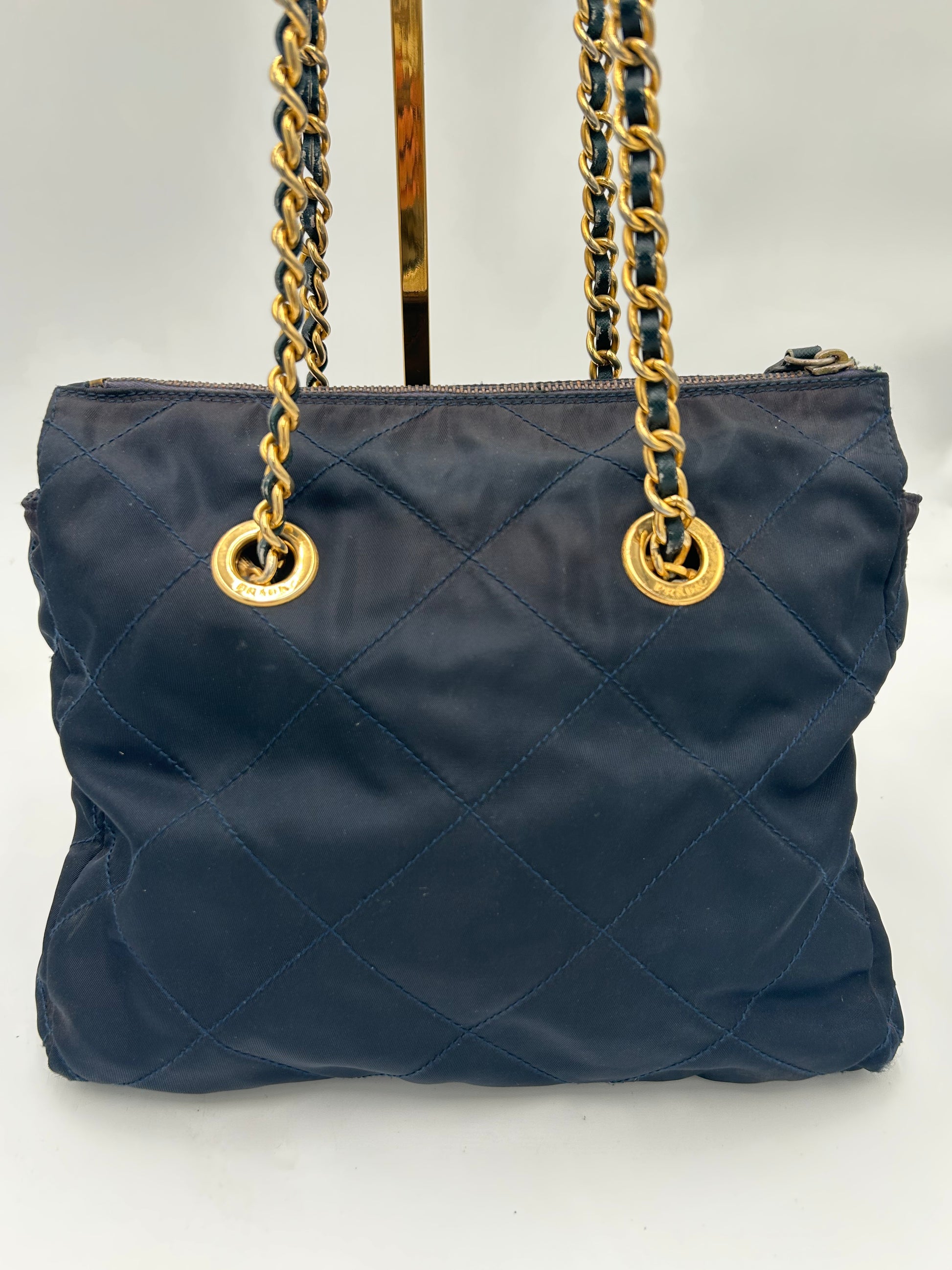 Prada Nylon Chain Tote