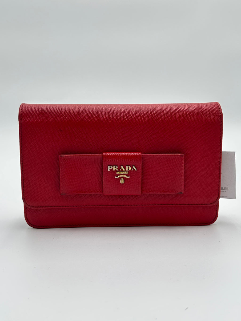 Prada Bow Flap Wallet on Strap