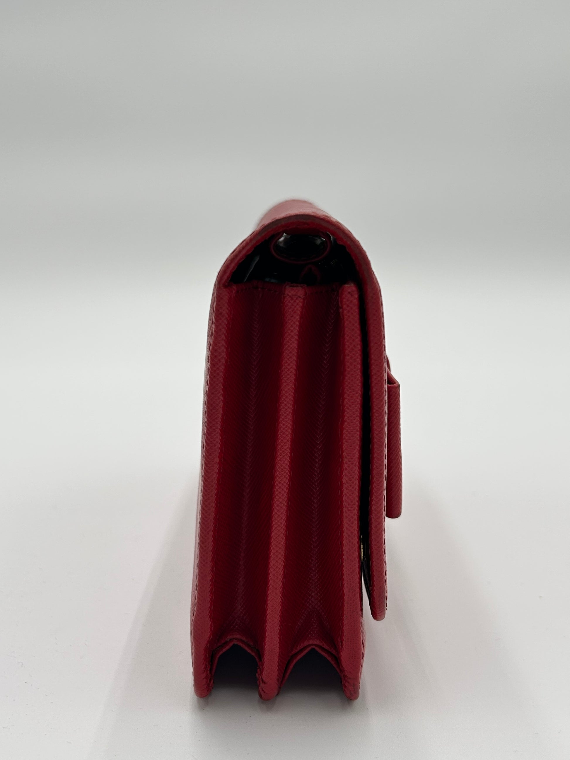 Prada Bow Flap Wallet on Strap