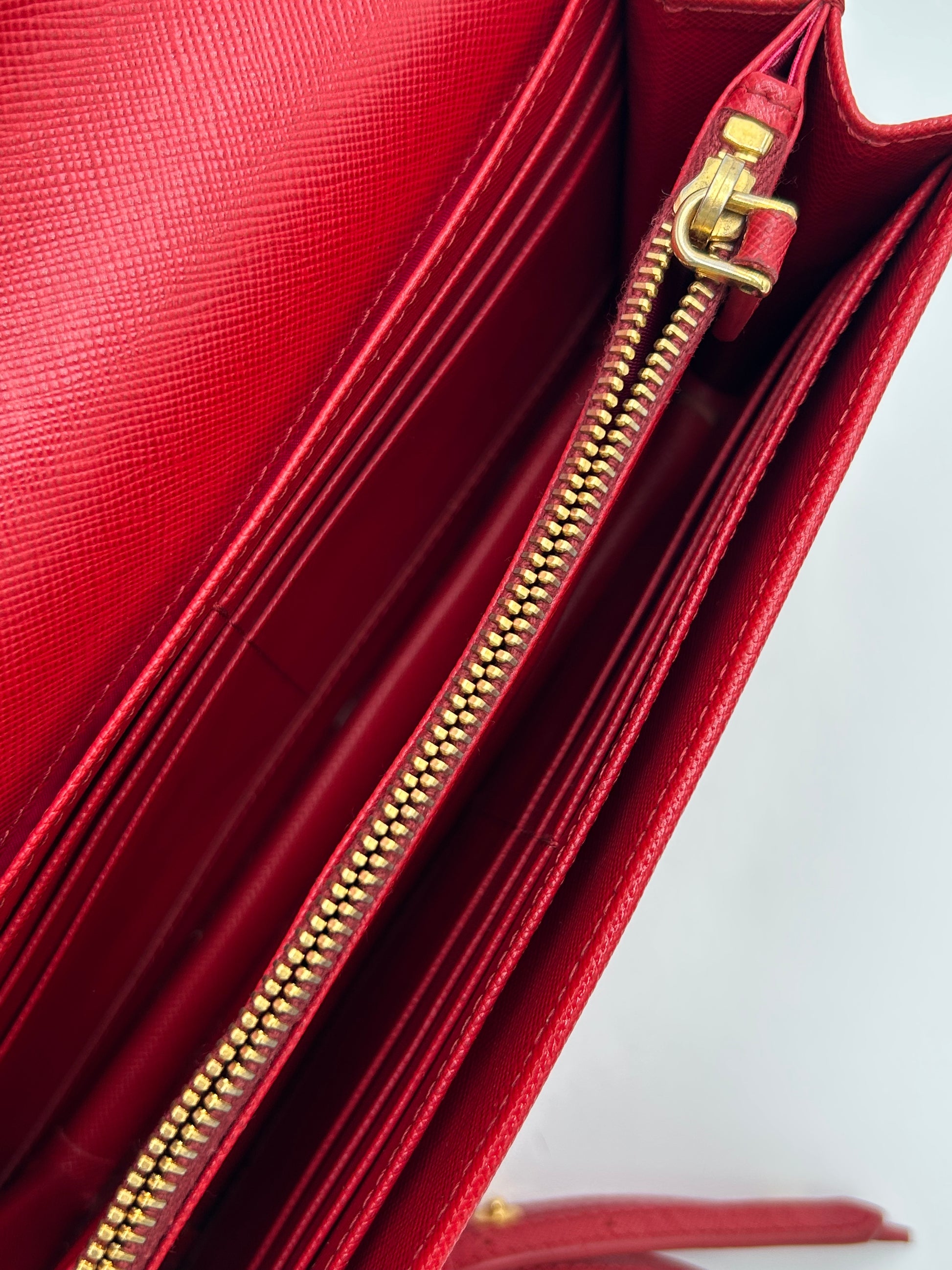 Prada Bow Flap Wallet on Strap