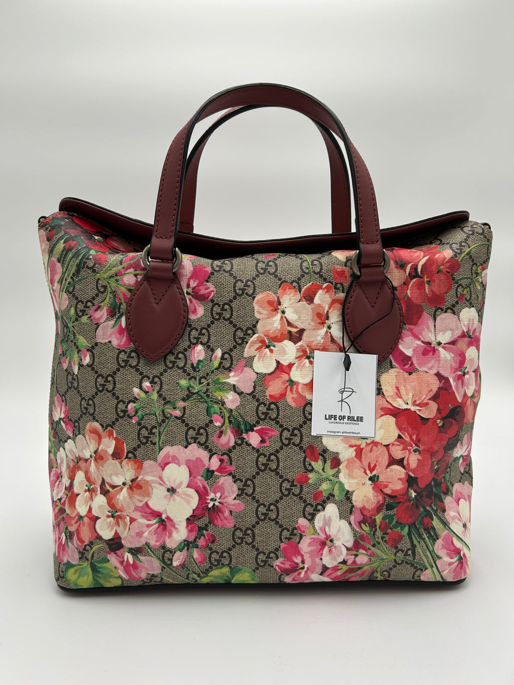 Gucci Blooms Foldover Two Way Tote