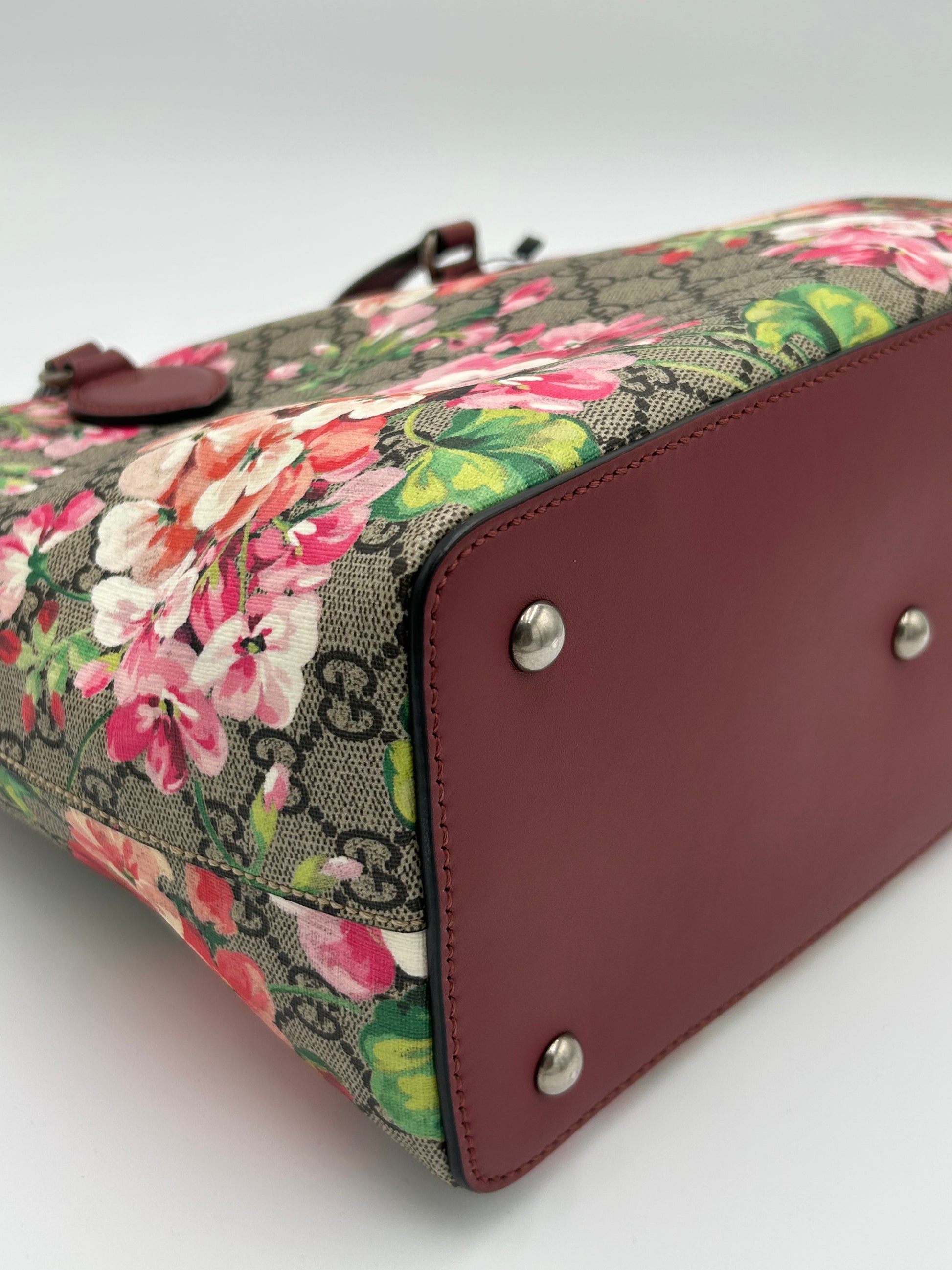 Gucci Blooms Foldover Two Way Tote