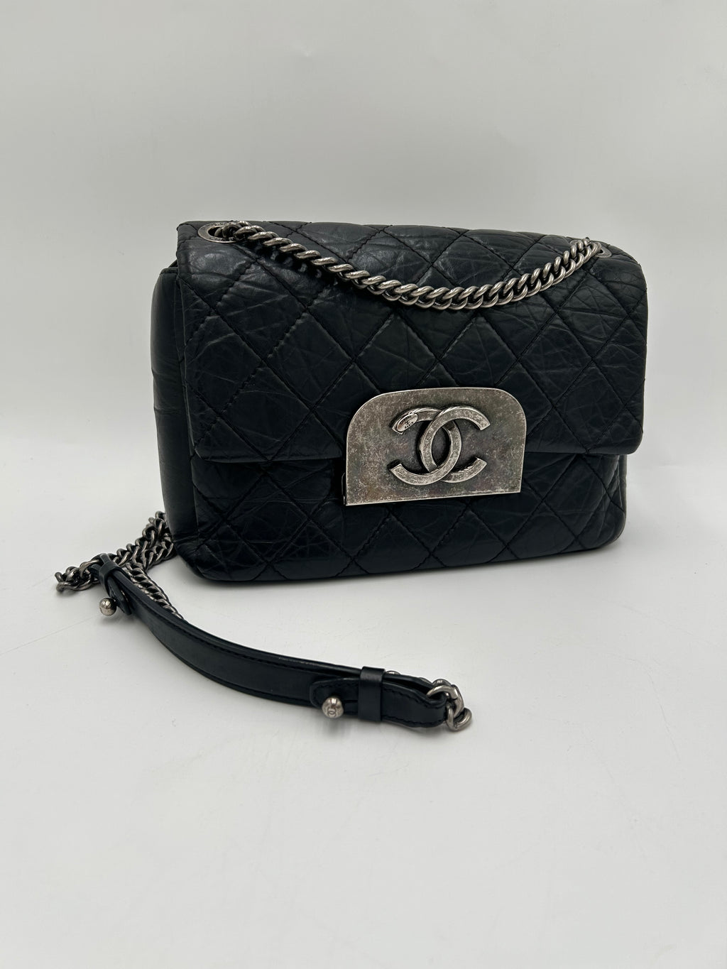 Chanel Quilted Aged Calf Flap