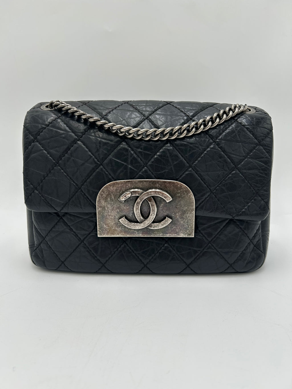 Chanel Quilted Aged Calf Flap