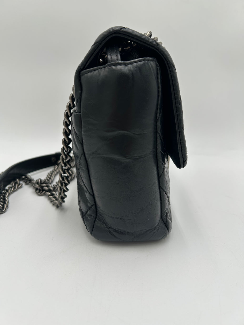 Chanel Quilted Aged Calf Flap