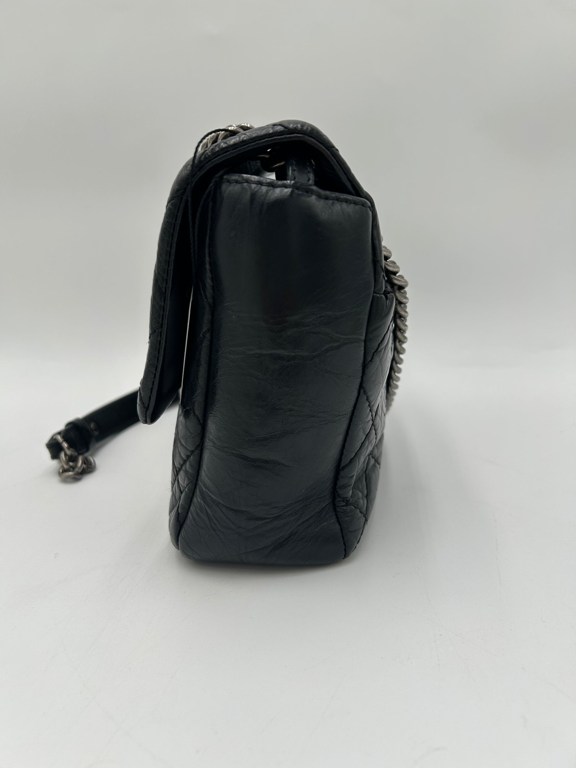 Chanel Quilted Aged Calf Flap