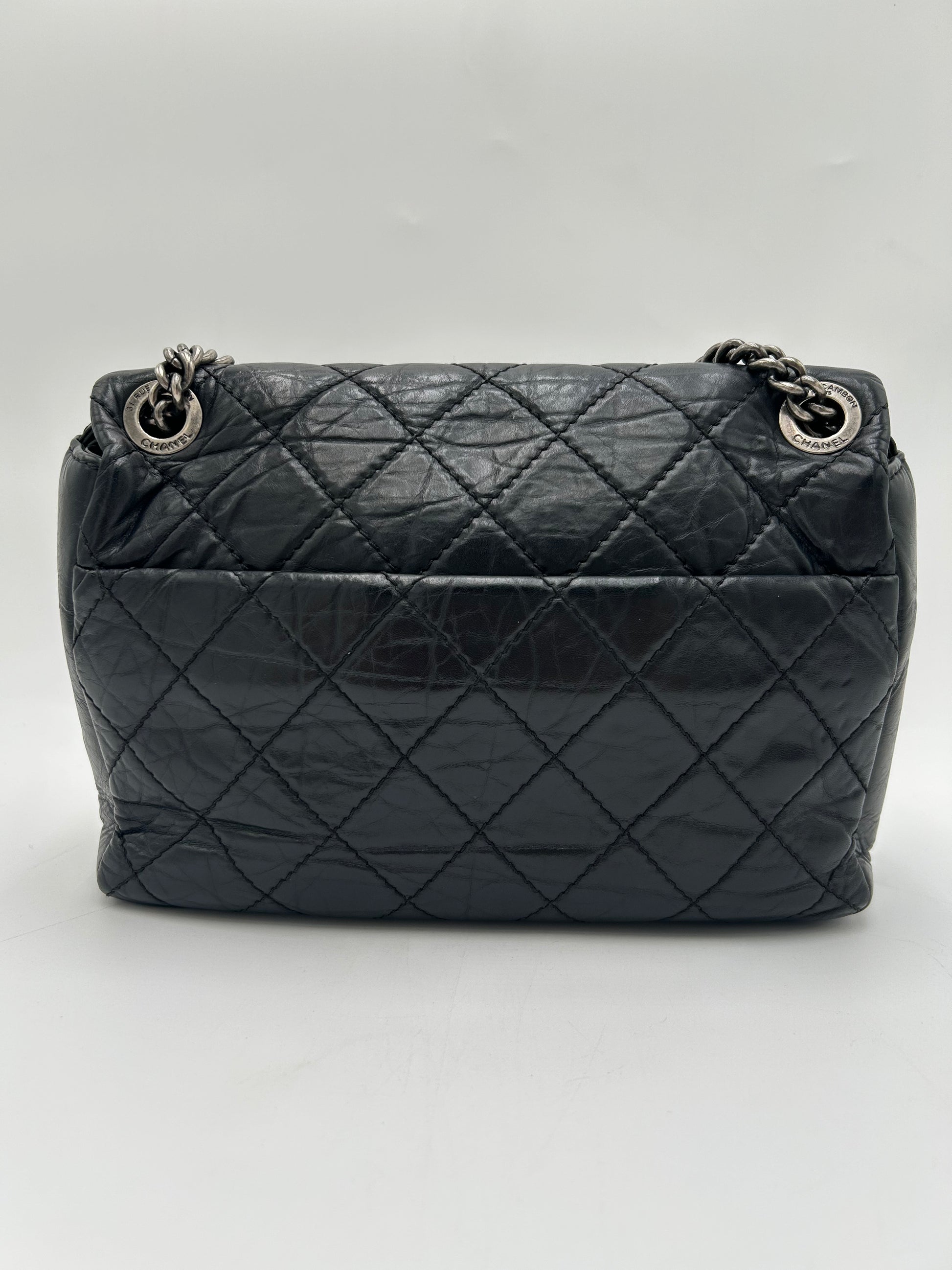 Chanel Quilted Aged Calf Flap