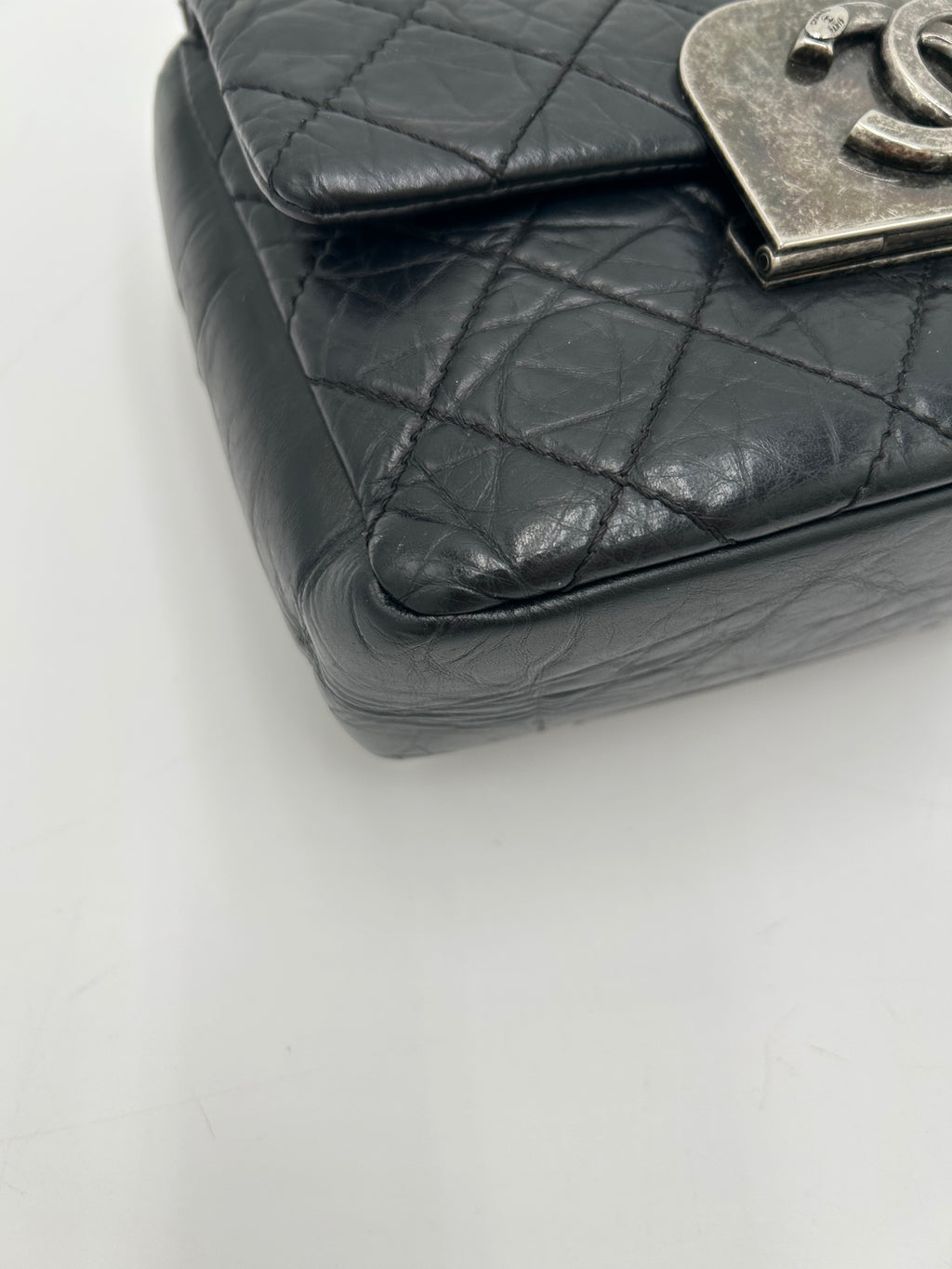 Chanel Quilted Aged Calf Flap