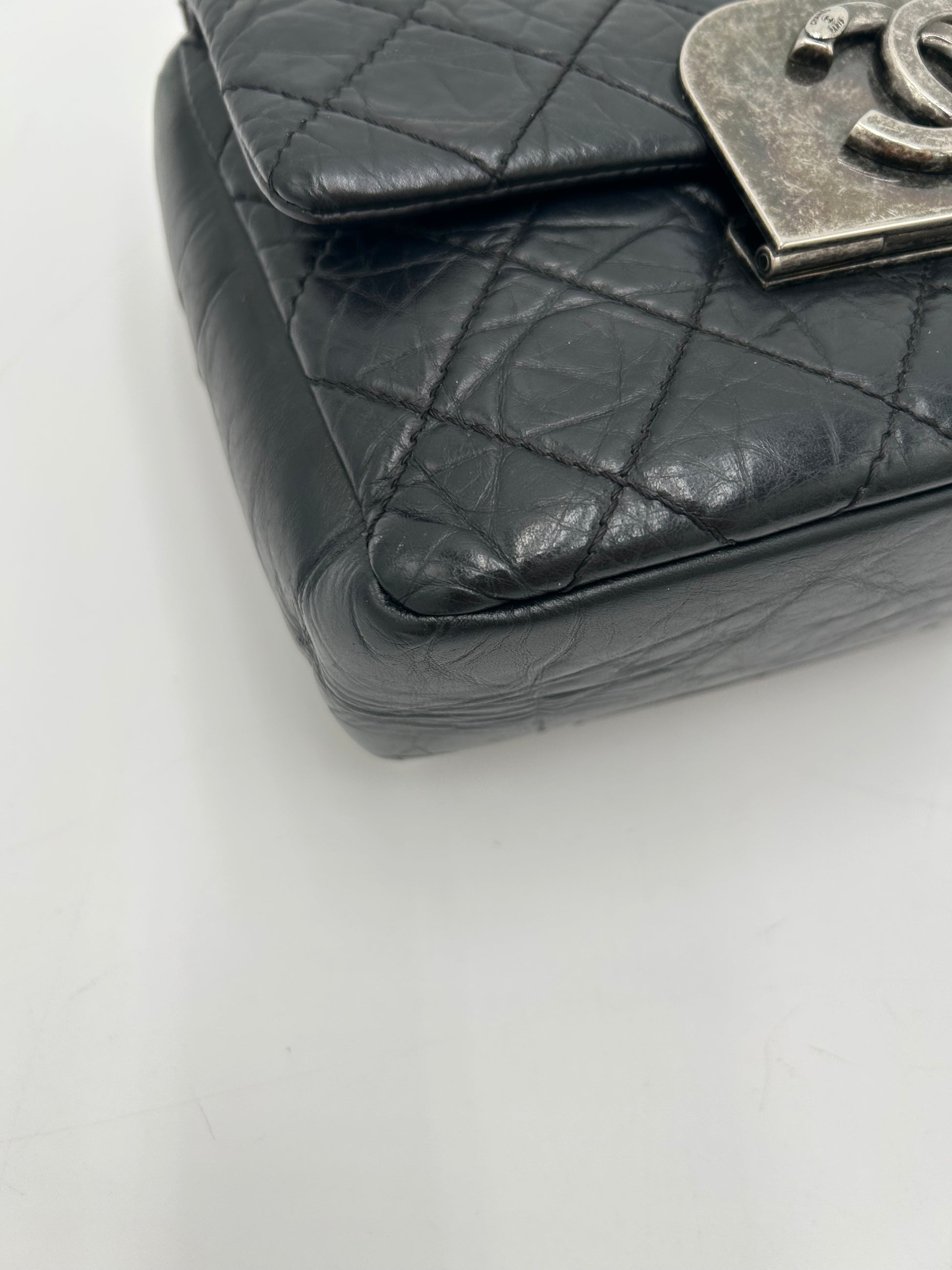 Chanel Quilted Aged Calf Flap