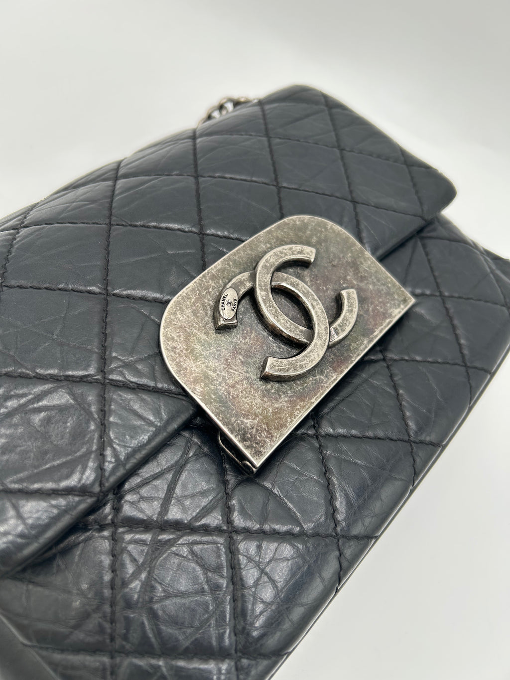 Chanel Quilted Aged Calf Flap