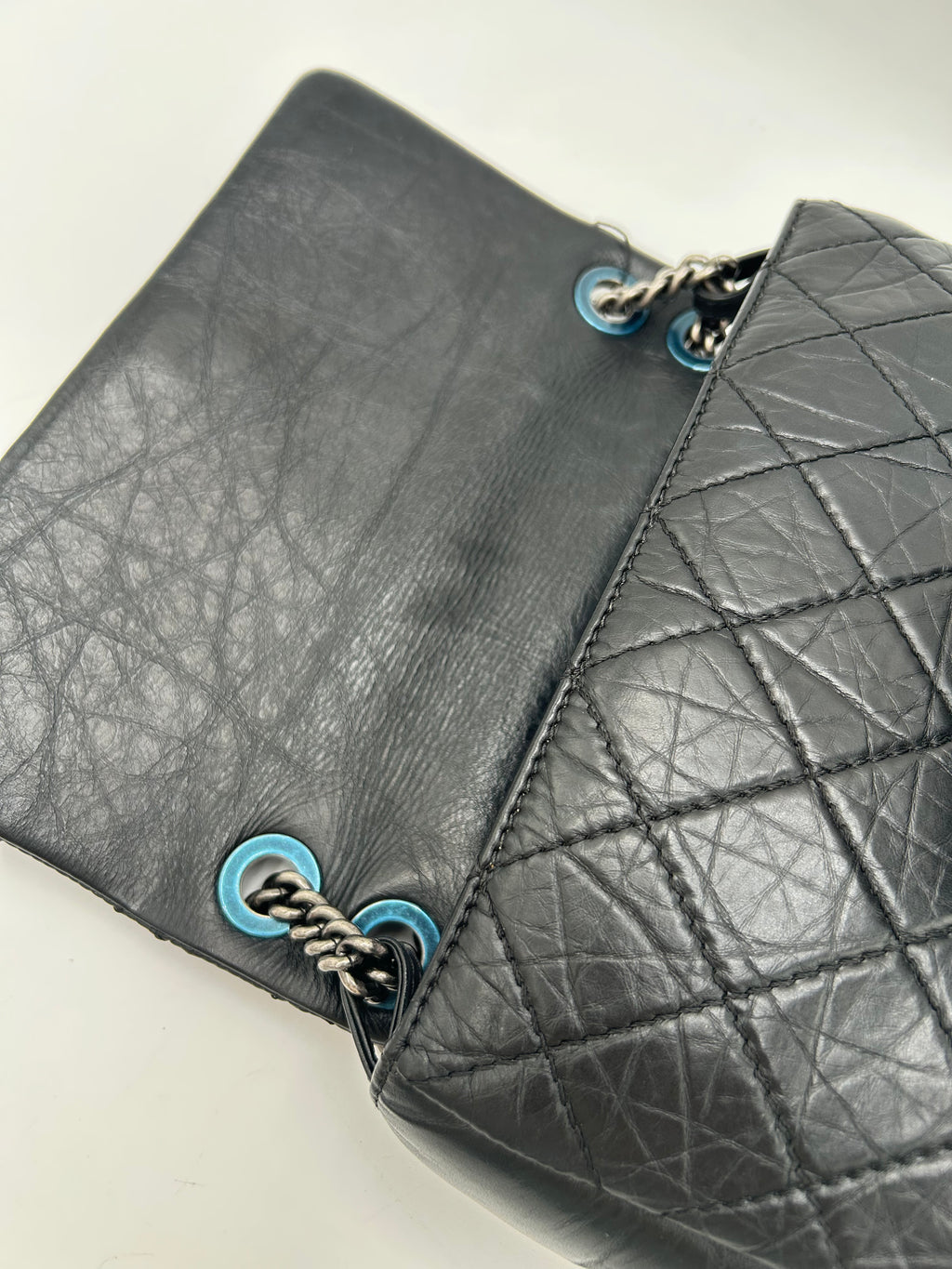 Chanel Quilted Aged Calf Flap