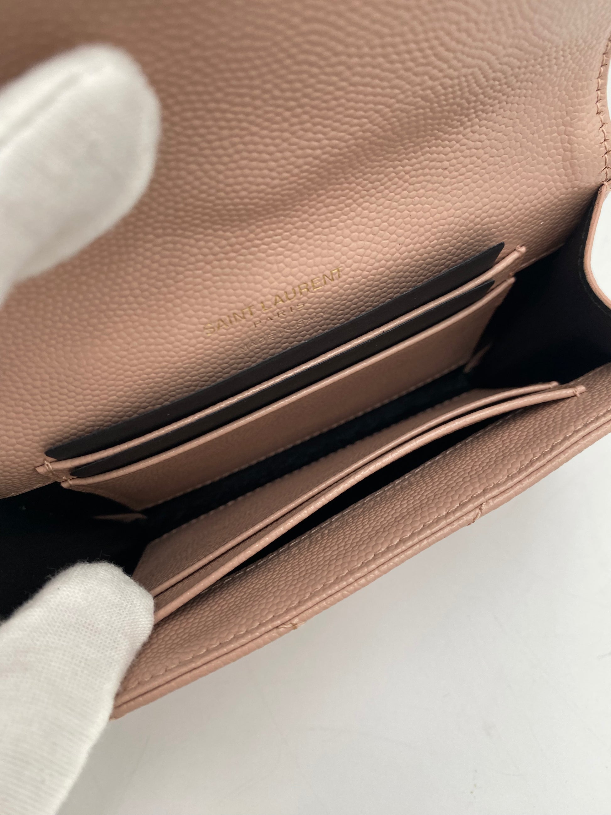 YSL Cassandra Compact Wallet