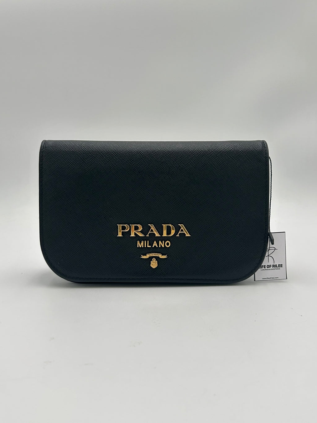 Prada Saffiano Moon Flap