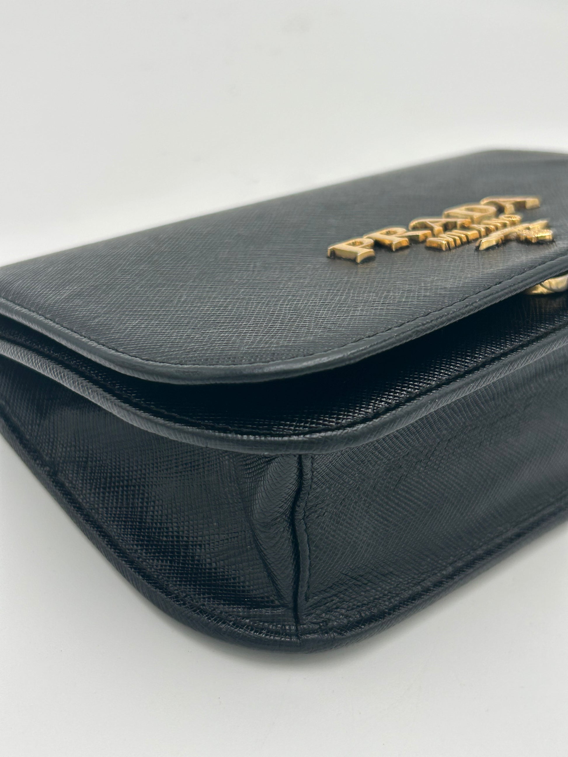 Prada Saffiano Moon Flap