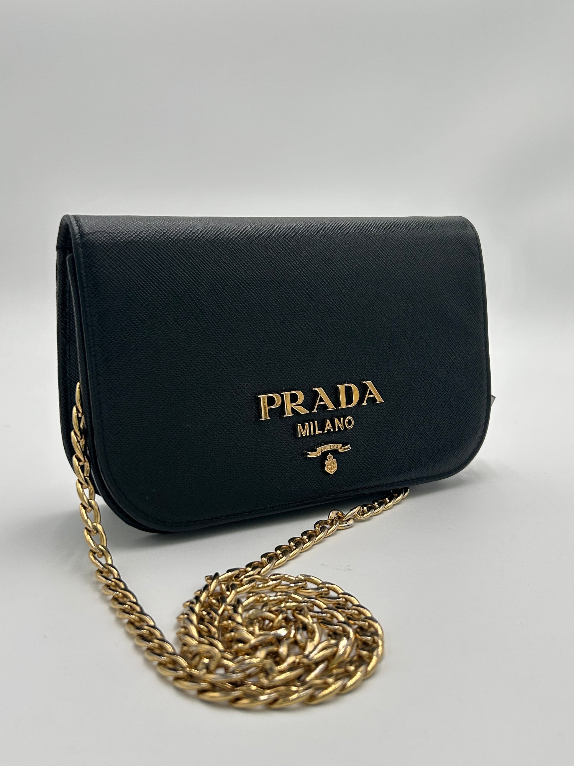 Prada Saffiano Moon Flap