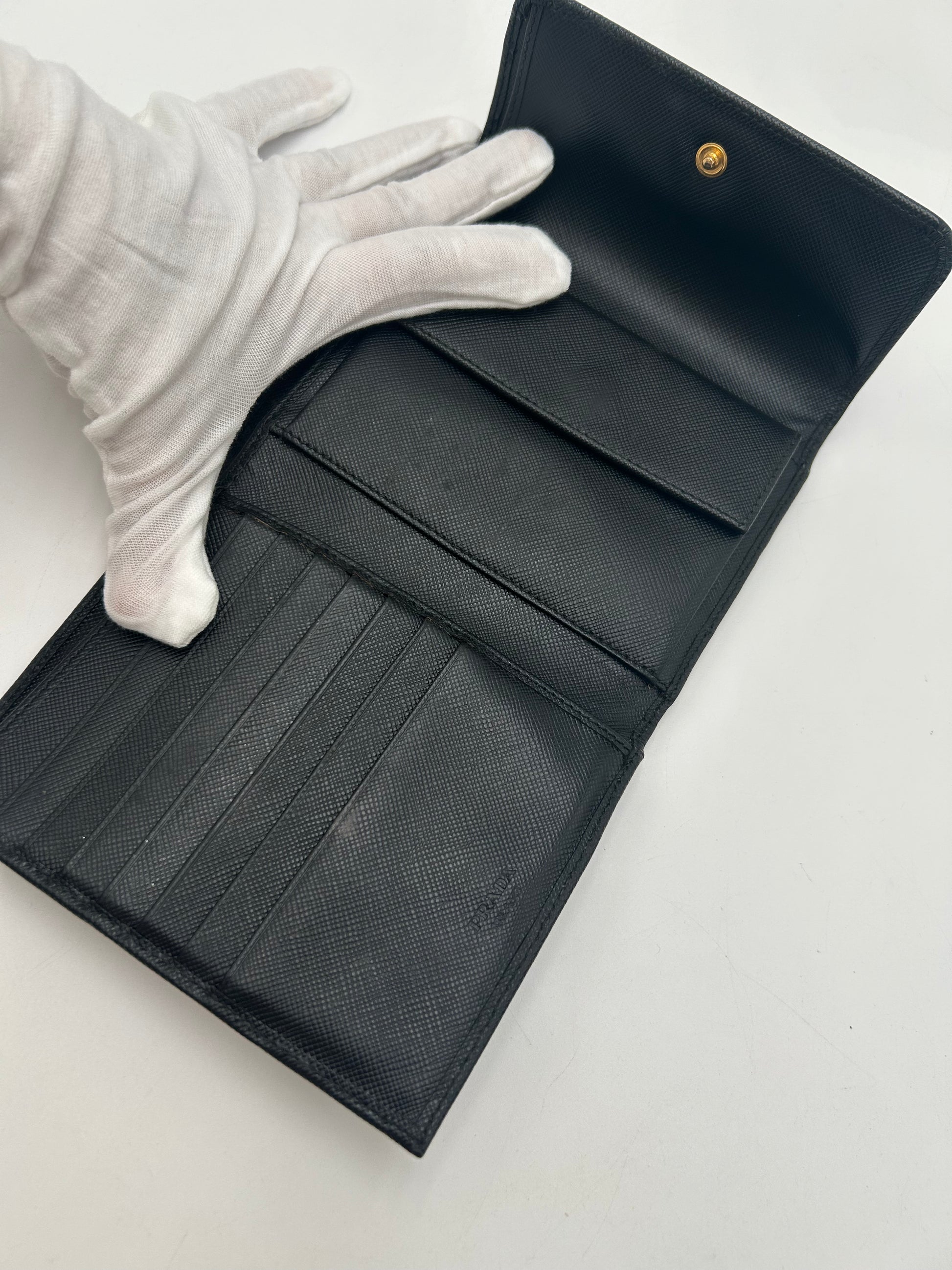 Prada Trifold Compact Wallet