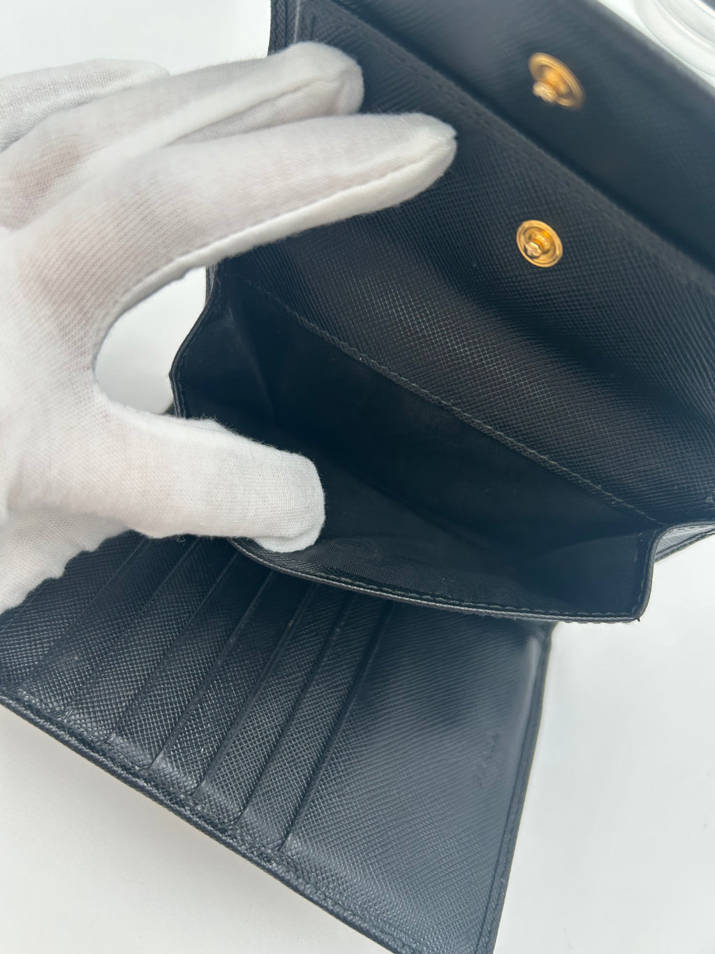 Prada Trifold Compact Wallet
