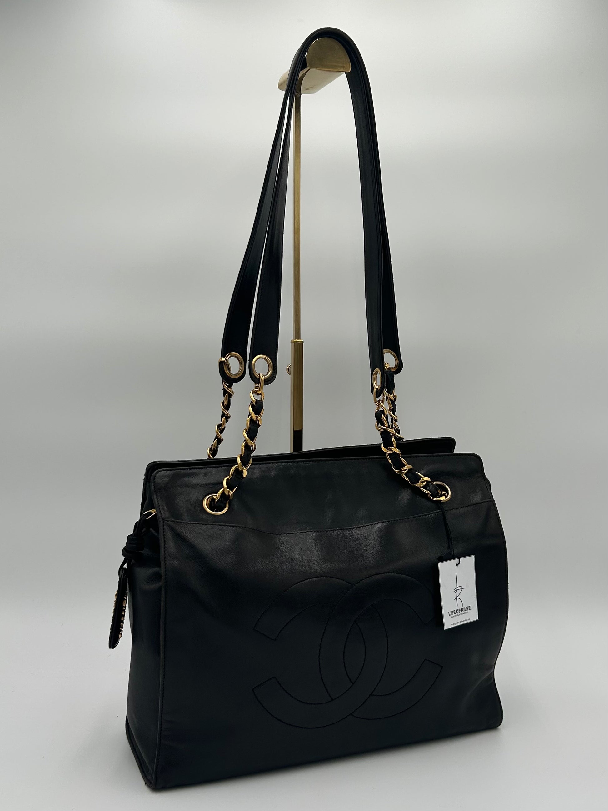 Chanel 90s CC Logo Tote