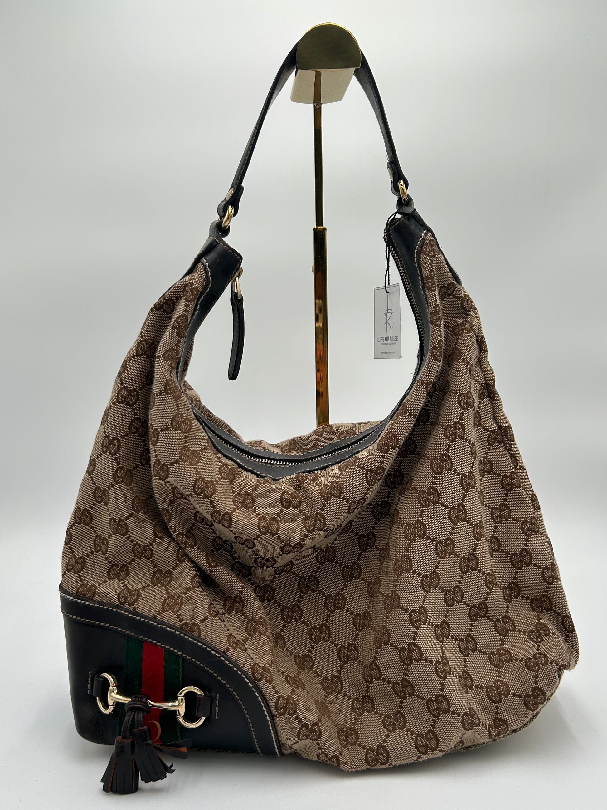 Gucci Horsebit Tassel Hobo