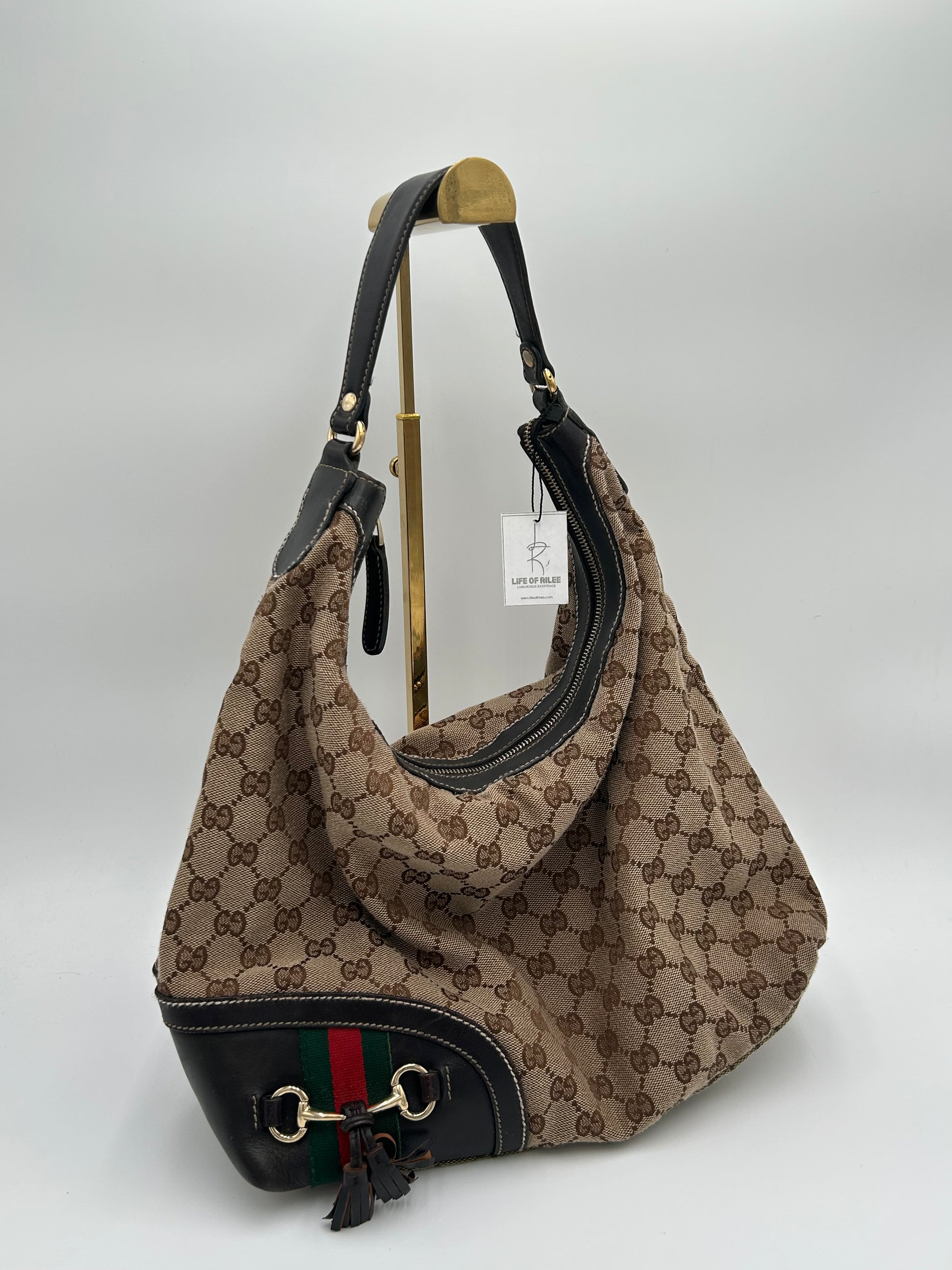 Gucci Horsebit Tassel Hobo