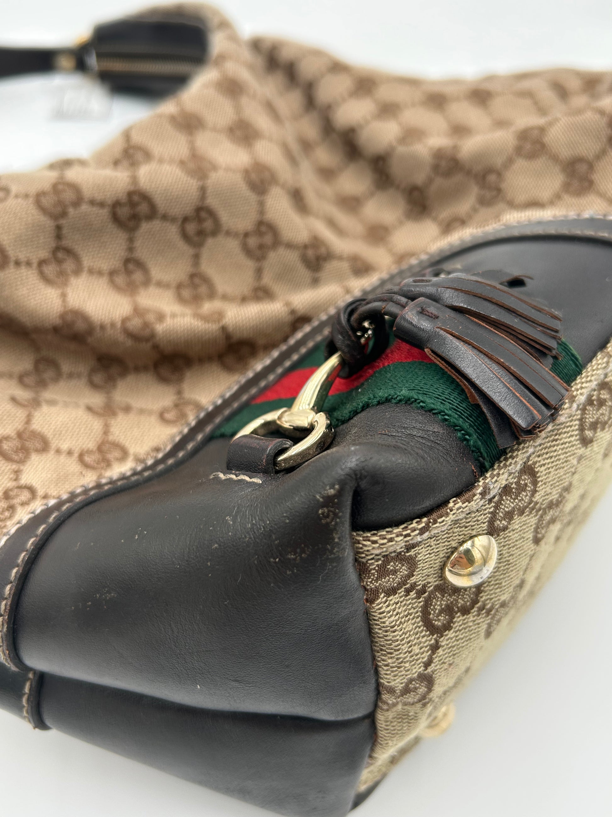 Gucci Horsebit Tassel Hobo