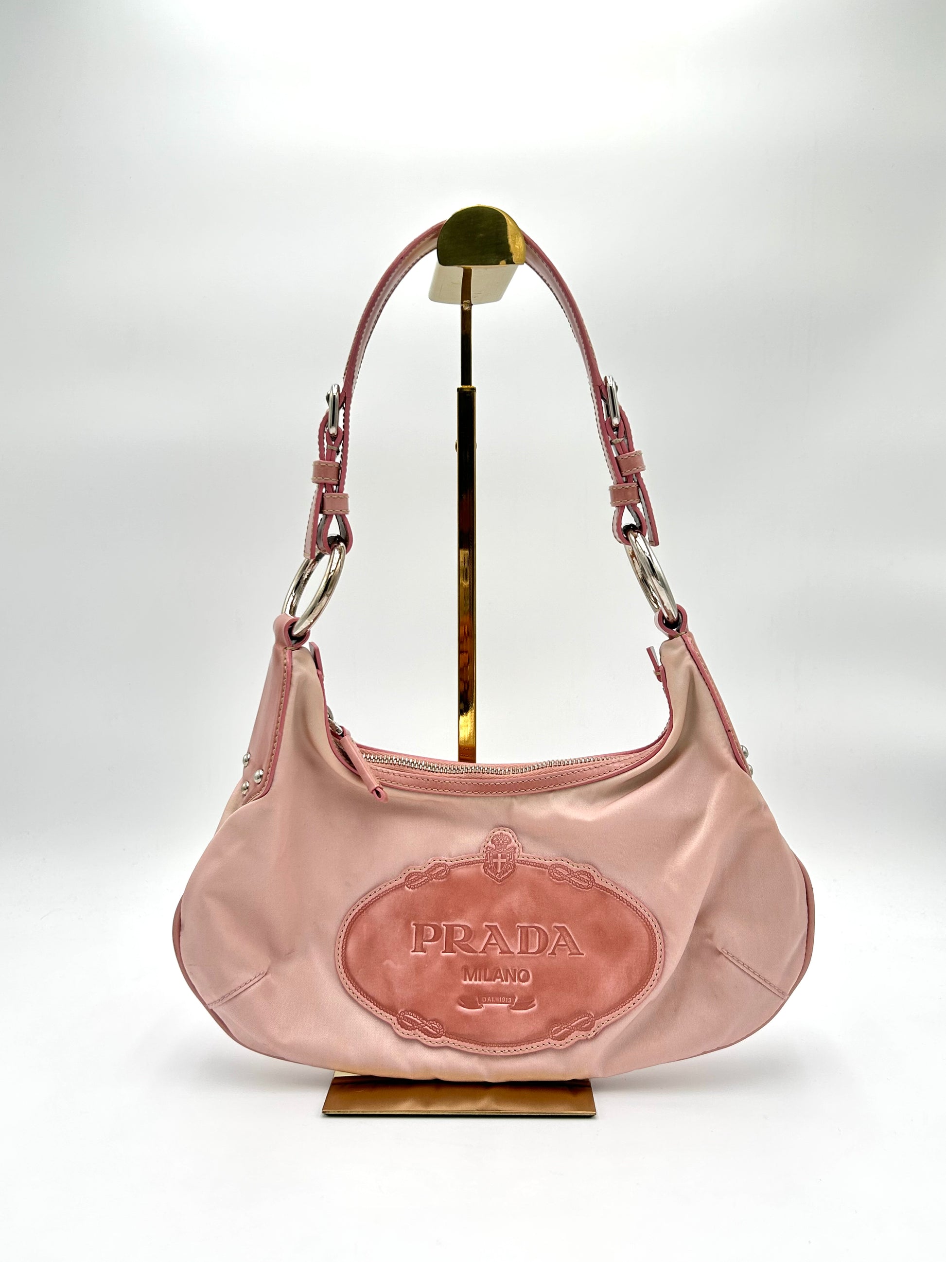 Prada Nylon Jacquard Shoulderbag