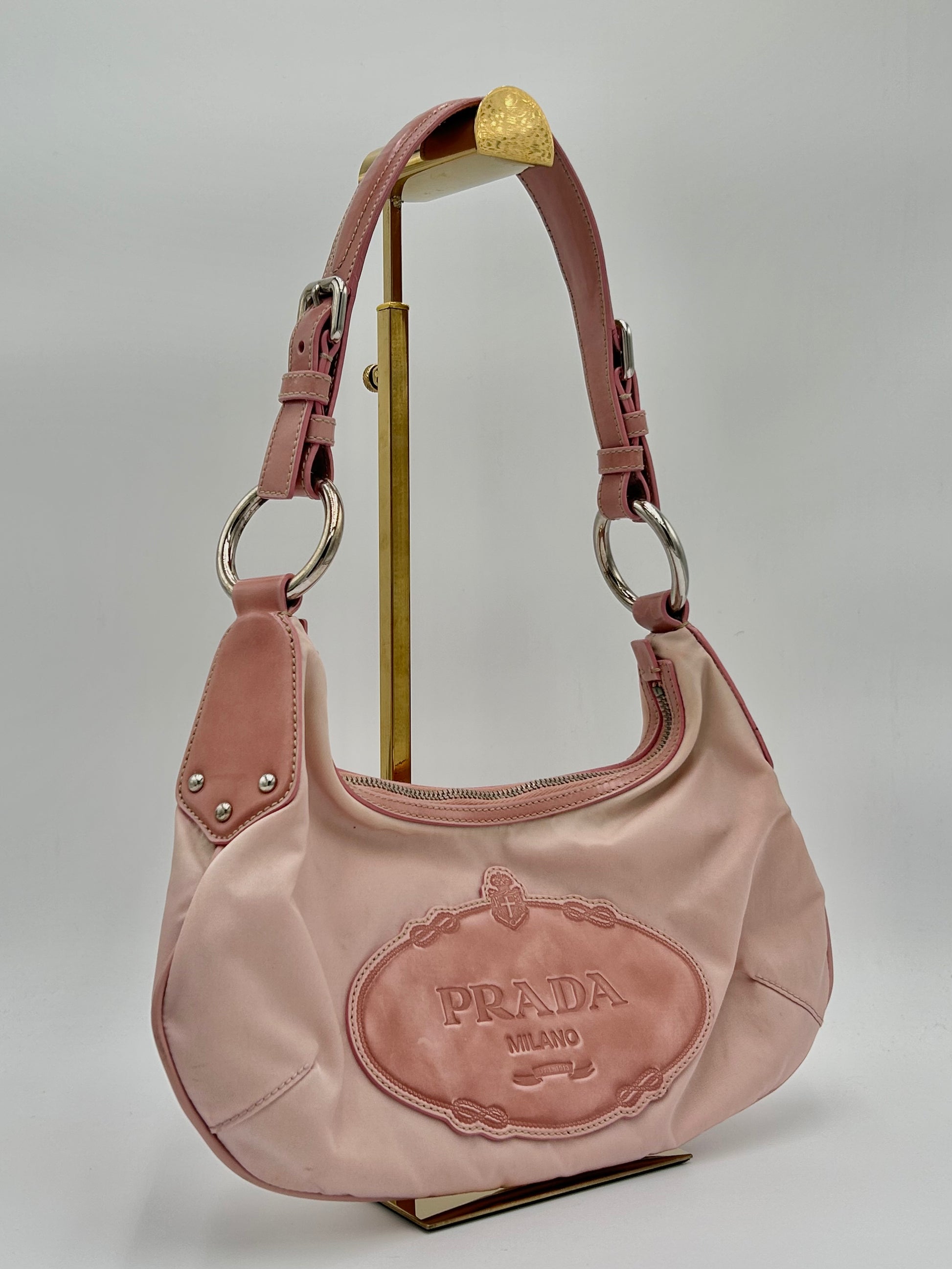 Prada Nylon Jacquard Shoulderbag