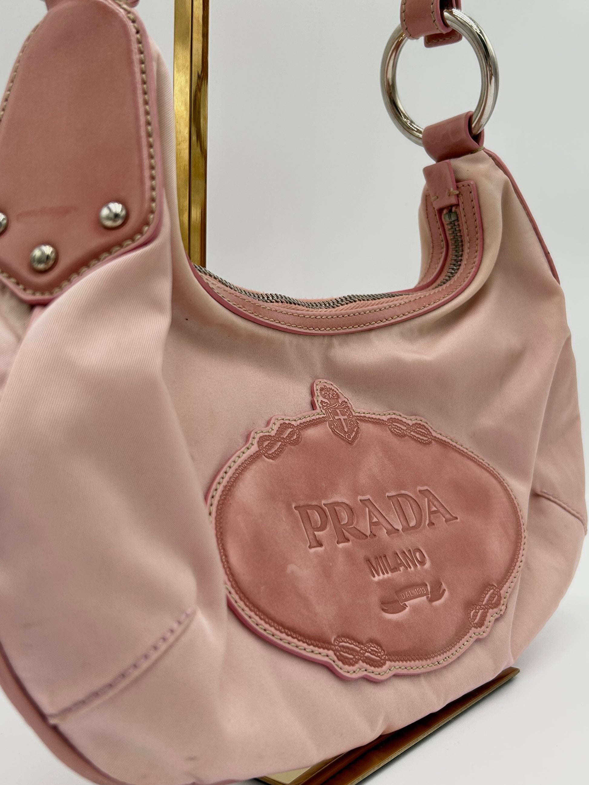 Prada Nylon Jacquard Shoulderbag