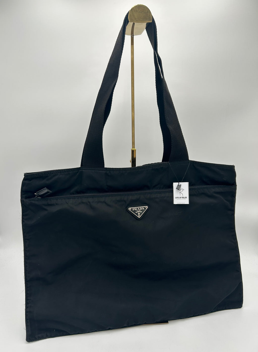 Prada Nylon Zip Tote