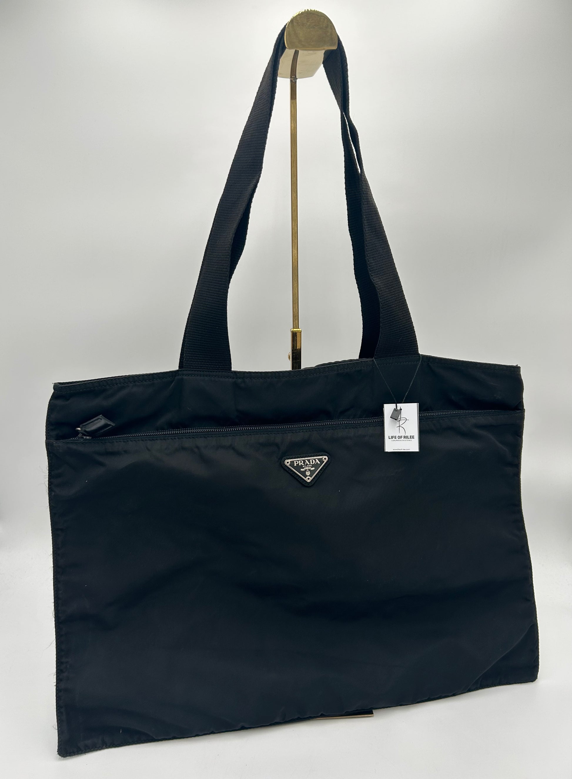 Prada Nylon Zip Tote