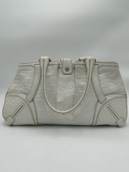 Celine Croc Embossed Tote