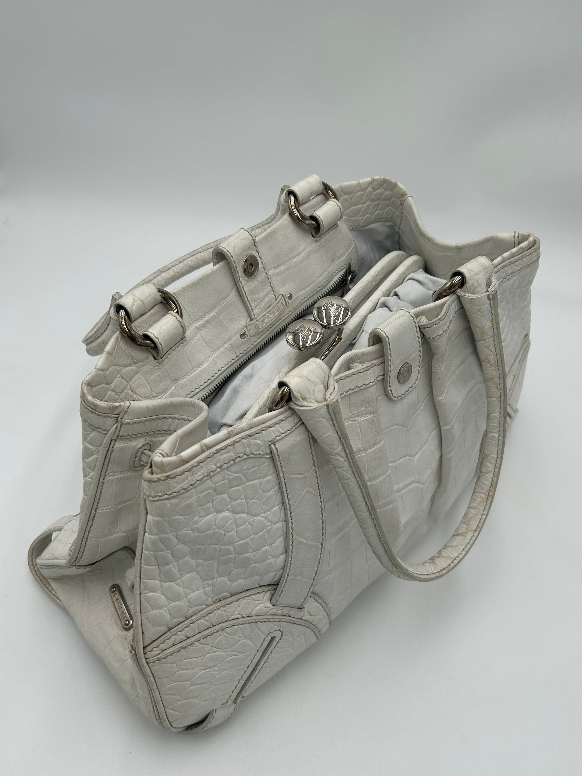 Celine Croc Embossed Tote