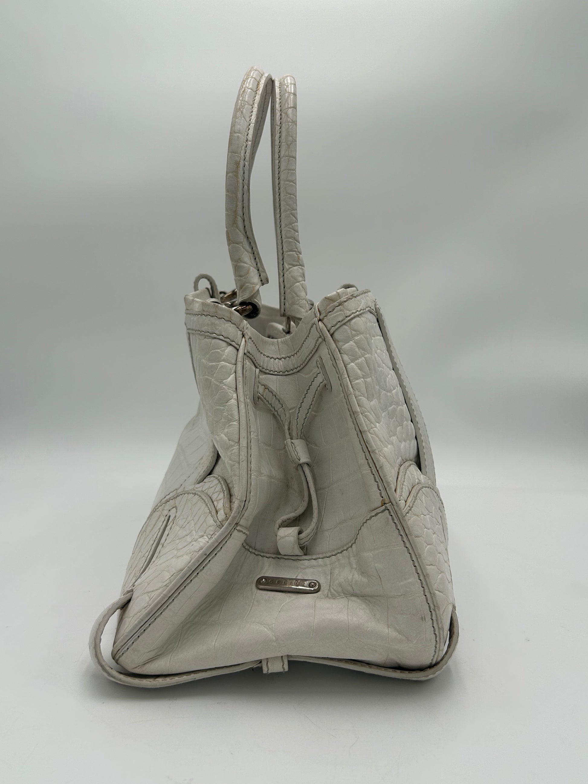 Celine Croc Embossed Tote