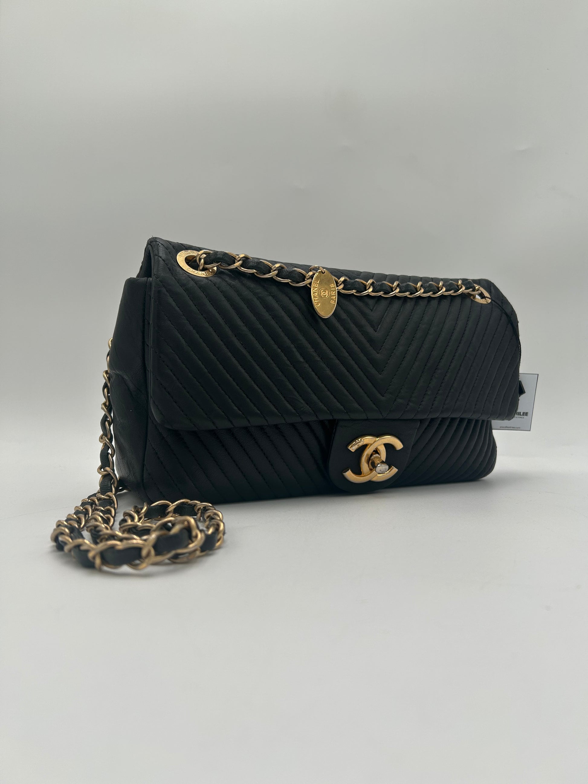 Chanel Chevron Quilted Flap
