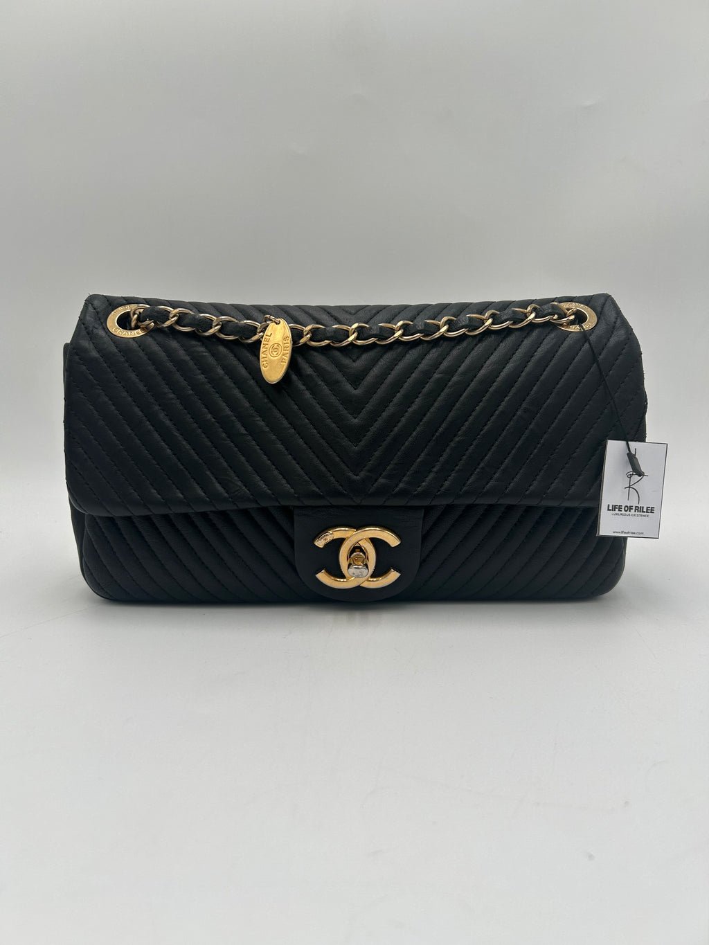 Chanel Chevron Quilted Flap