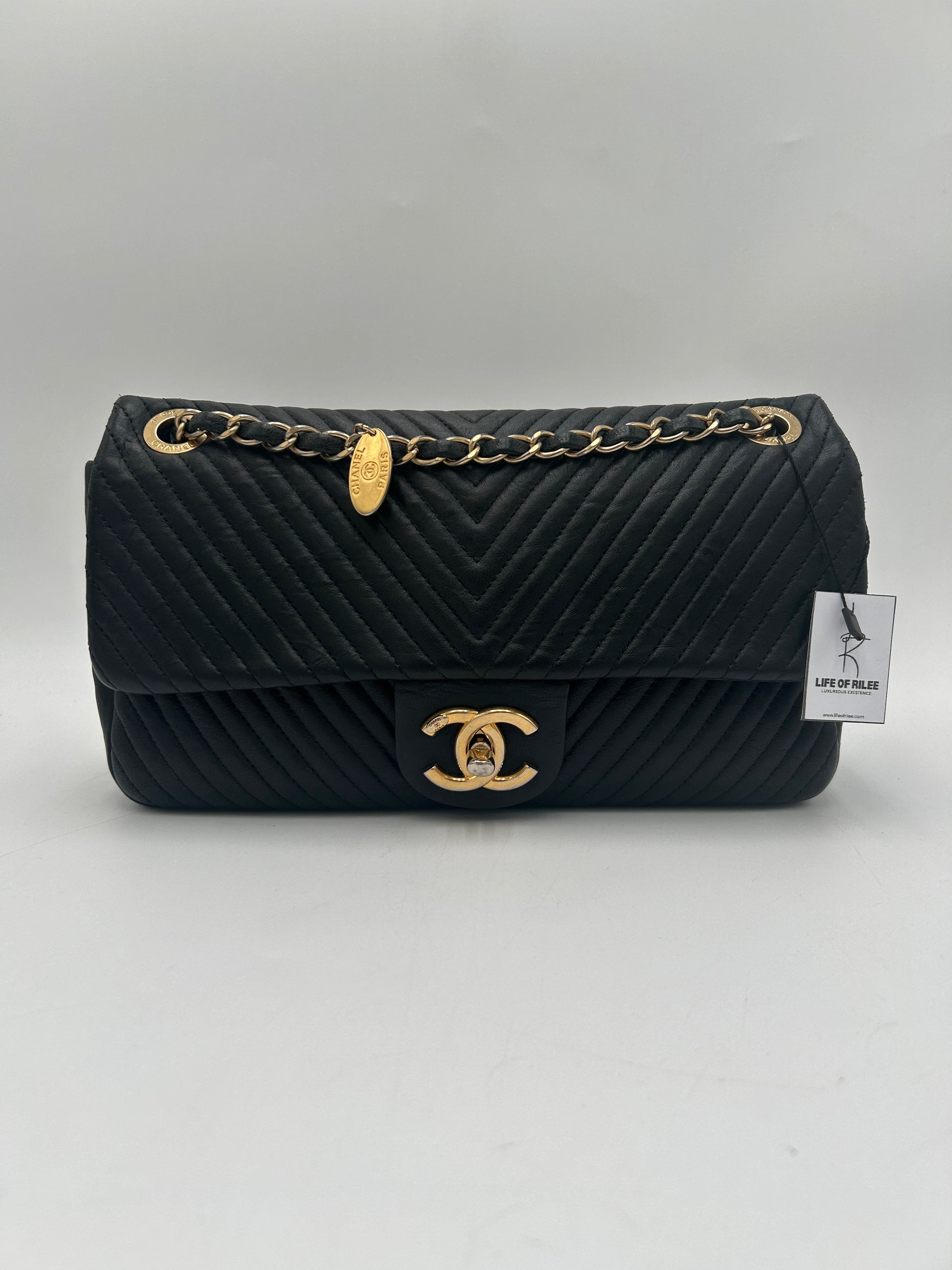 Chanel Chevron Quilted Flap