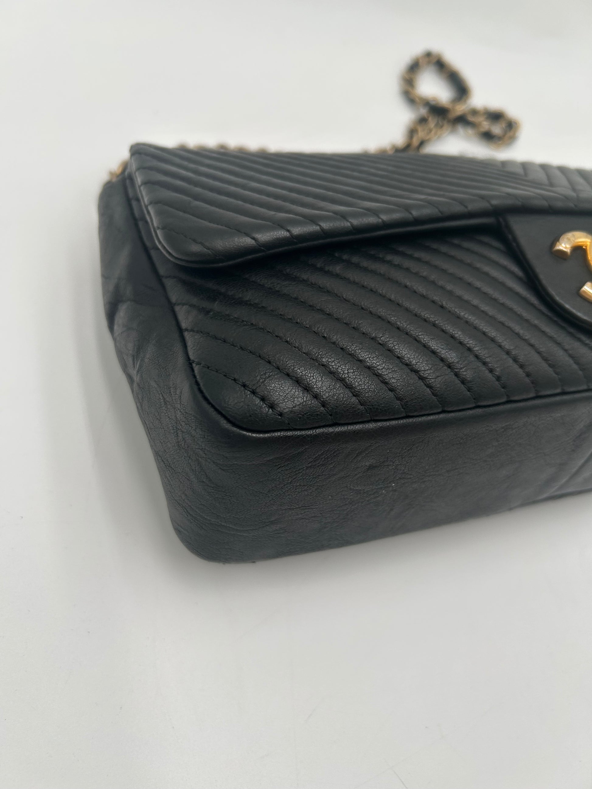 Chanel Chevron Quilted Flap