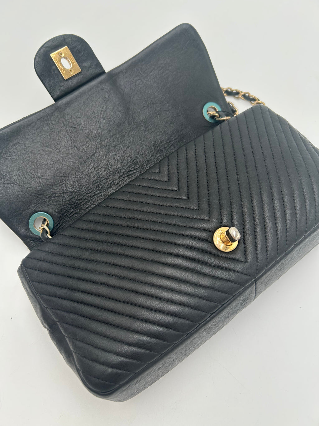Chanel Chevron Quilted Flap