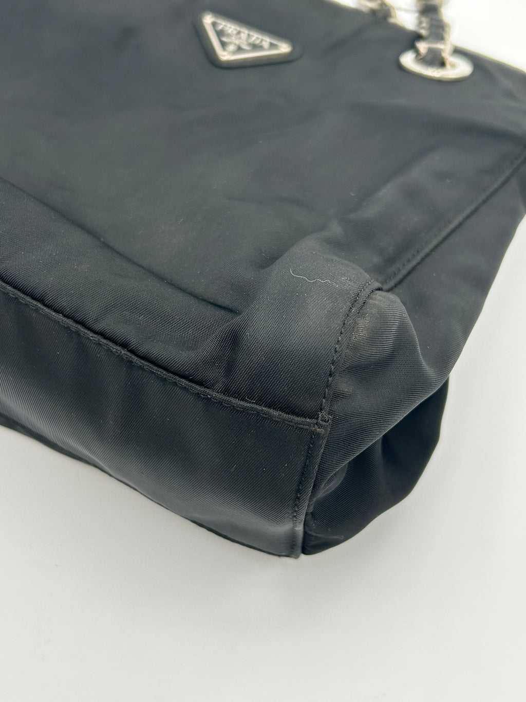 Prada Nylon Chain Tote Small