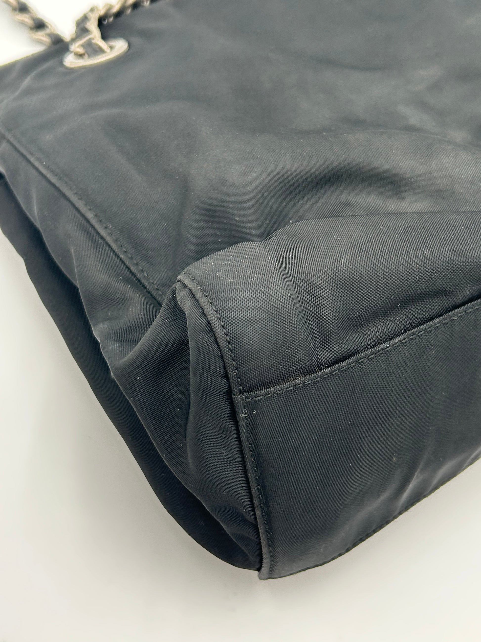 Prada Nylon Chain Tote Small