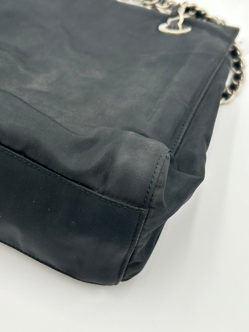 Prada Nylon Chain Tote Small