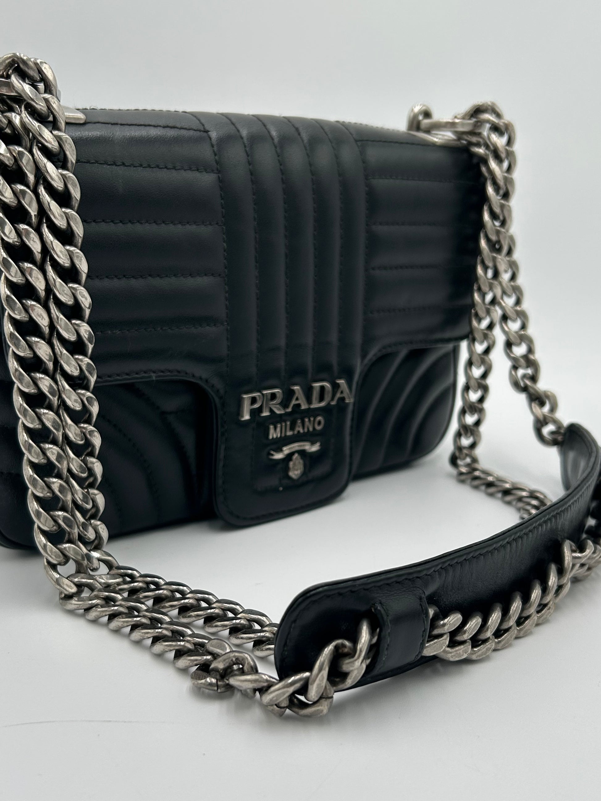 Prada Diagramme Chain Flap