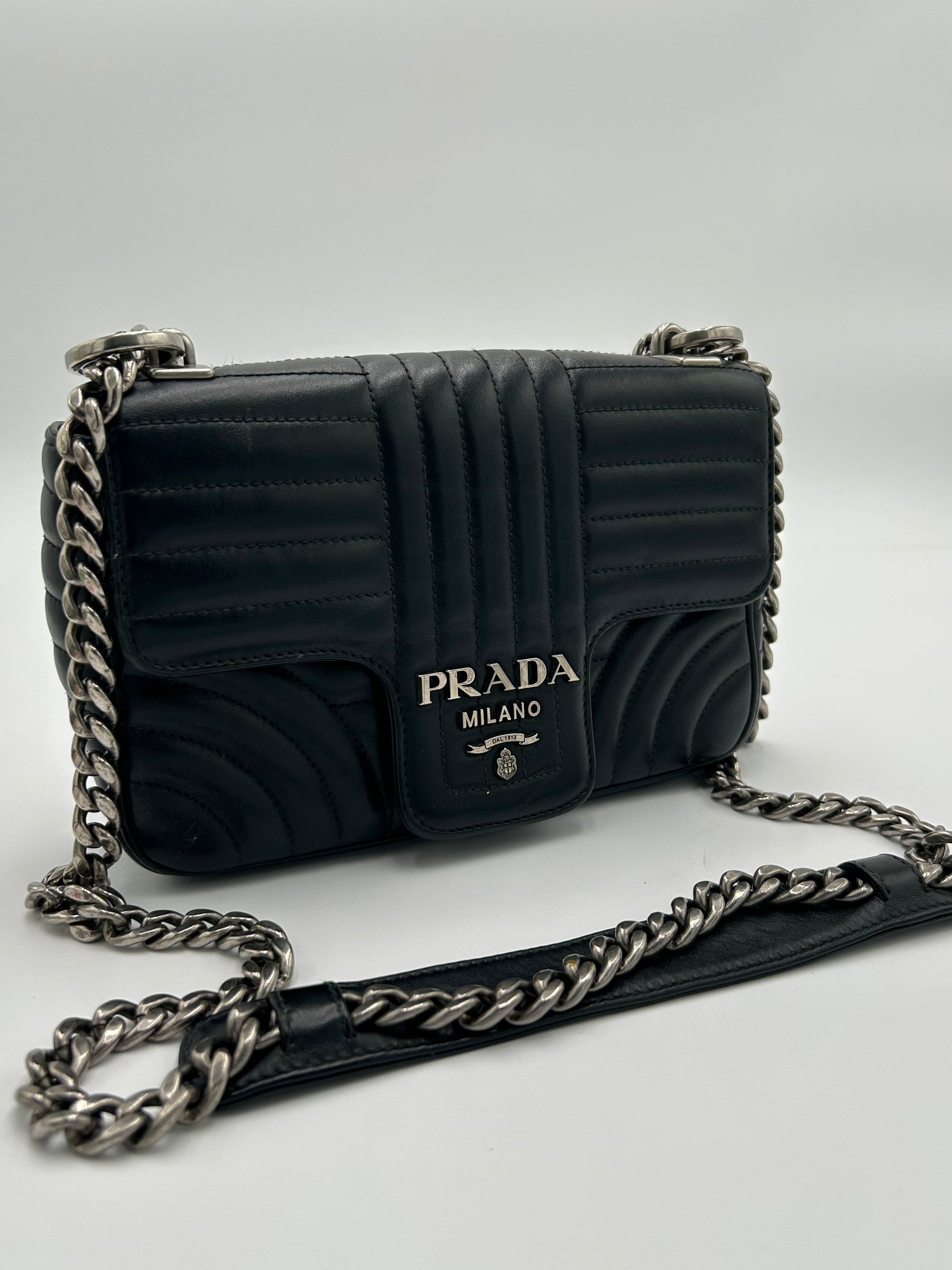 Prada Diagramme Chain Flap