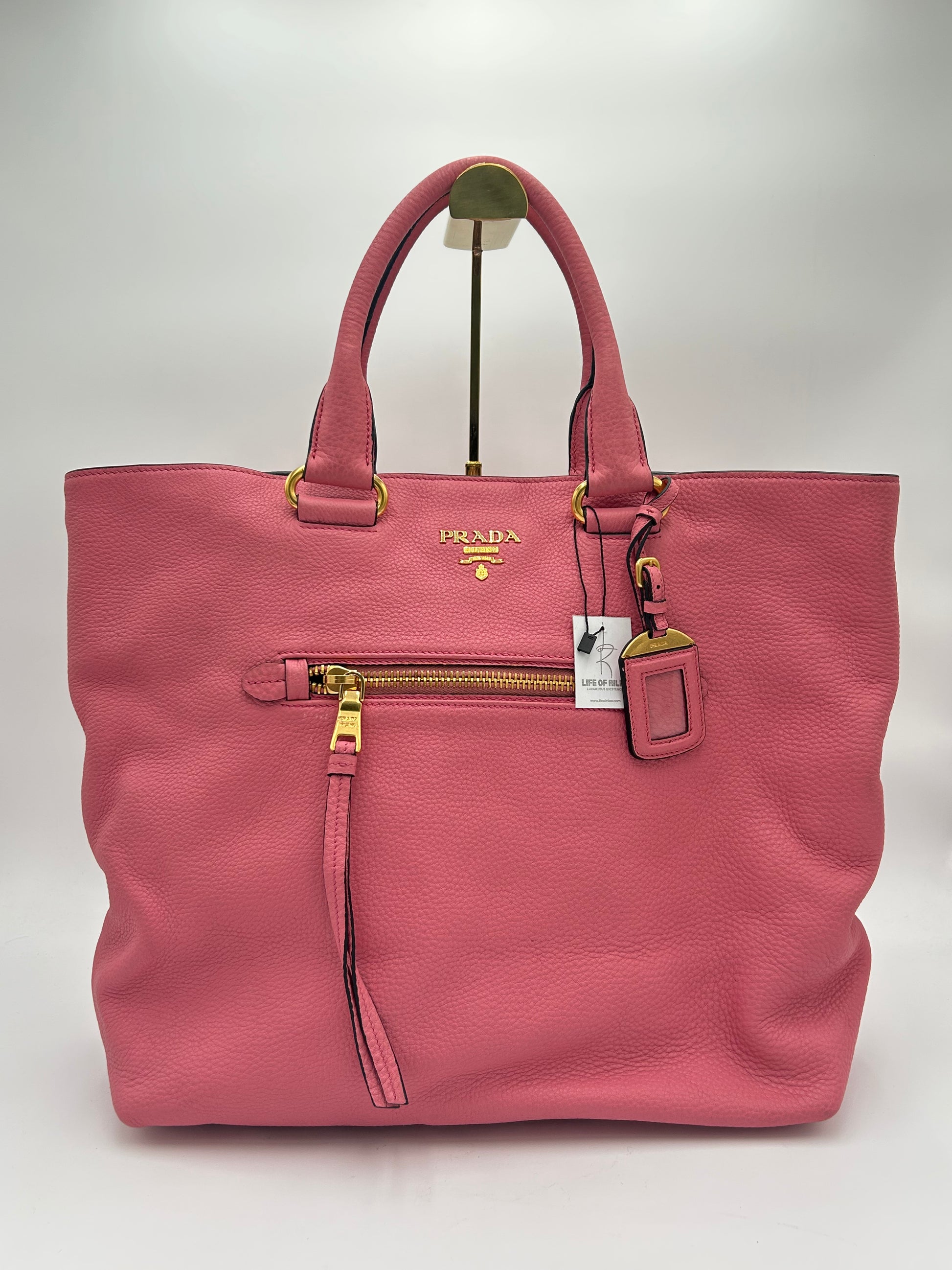 Prada Daino Leather Two Way